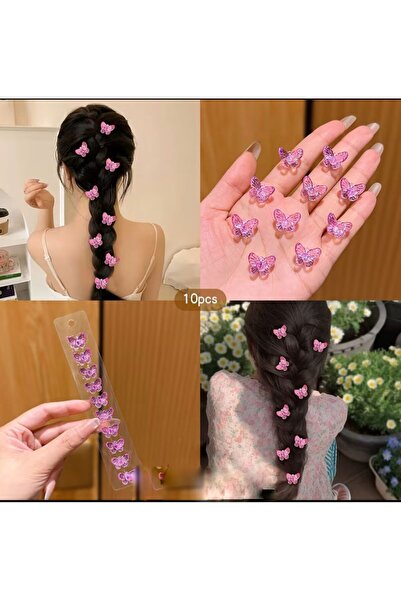 EMKSHOP 10'lu Saç Küpesi Saç Halkasi Saç Süsleme Boncuklari