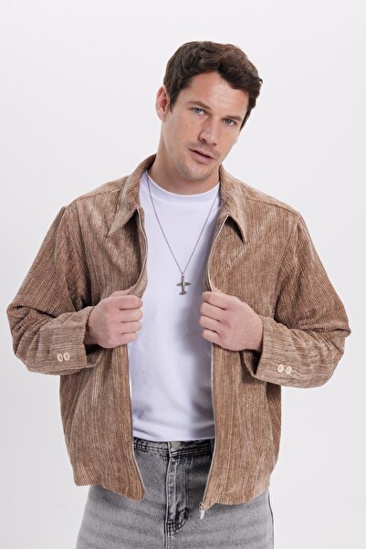 Tudors Men's relaxed fit comfortable cut Corded Fabric zippered lined pockete...