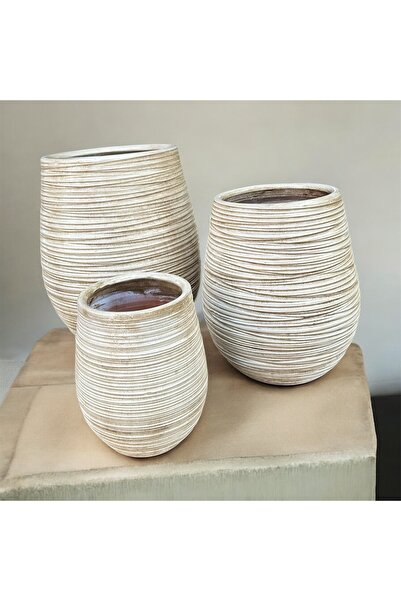 egesaksı Büyükboy eskitme U Jar çömlek saksı 🪴