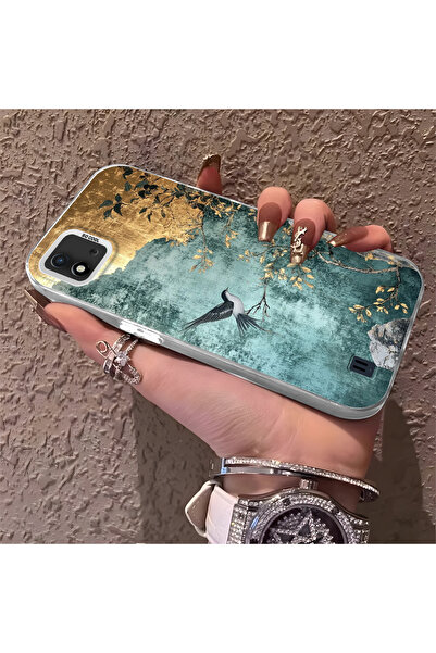 Hontinga حافظة هاتف متوافقة مع هاتف Realme C20/C20A، حماية للكاميرا، ظهر صلب ...