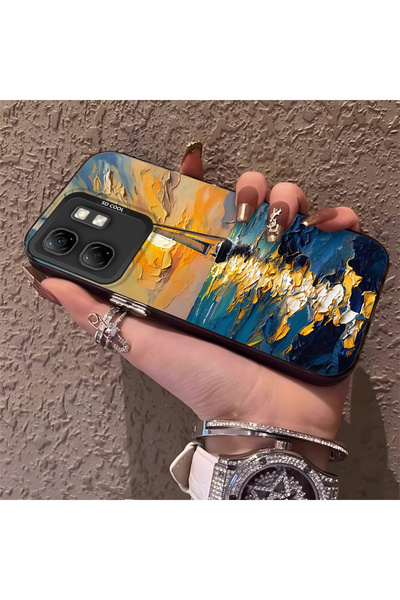 Hontinga حافظة هاتف متوافقة مع Infinix Smart 9، حماية للكاميرا، ظهر صلب مضاد ...