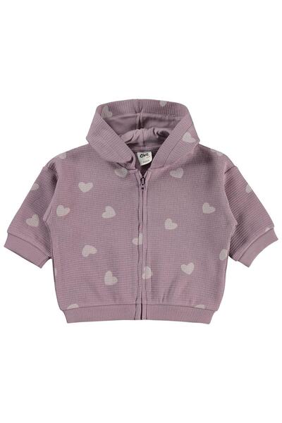 Civil Baby Kalp Printed 6-18 Months Cardigan - Lilac 6-9 Months