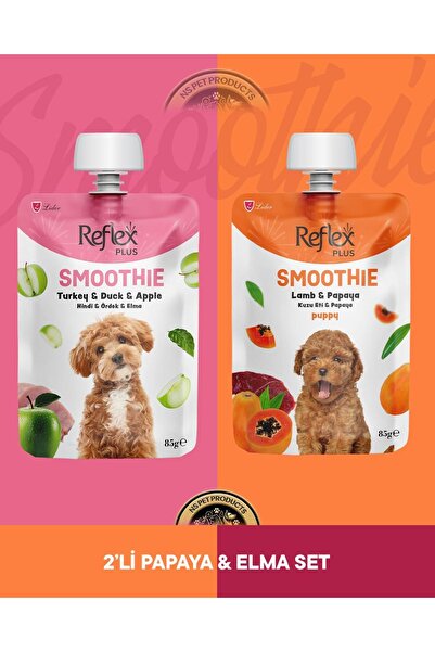 Reflex Plus Smoothie Hindi - Ördek - Elma & Kuzu Etli - Papaya Köpek Ödül Mam...