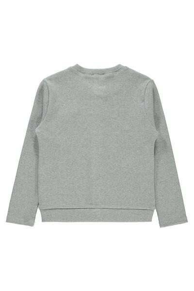 Civil Girls سترة للأطفال من 6-9 سنوات مع فيونكة على الياقة - رمادي للأعمار 8-...