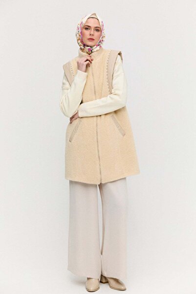 Setrms İncili Peluş Yelek