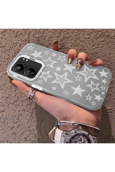 Hontinga حافظة هاتف متوافقة مع هاتف Xiaomi Poco C65، حماية للكاميرا، ظهر صلب ...