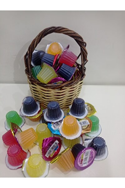 KILIÇ Mini Hasır Sepet İçinde Meyveli Jöle - 36 Adet