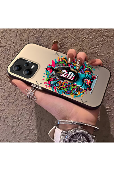 Hontinga حافظة هاتف متوافقة مع هاتف Xiaomi Poco X5 5G، حماية للكاميرا، ظهر صل...