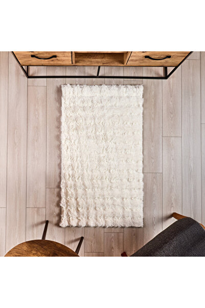 Evidea Soft Bubble Post Halı - Krem - 80x140 cm