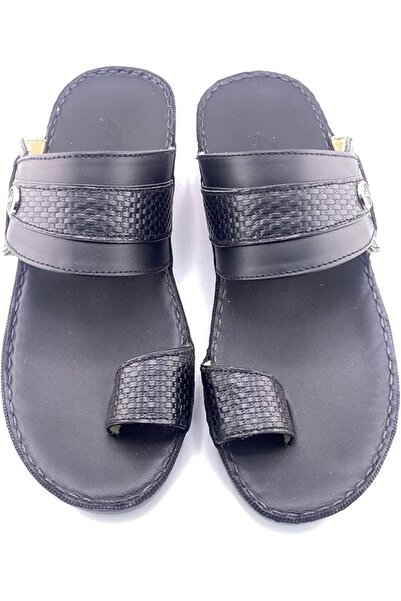 Alnahham شباشب رجالية من AET | شبشب رجالي من الجلد الطبيعي بإصبع واحد | نعل داخلي متعدد الألوان | صنادل عربية