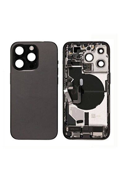 OEM İphone 14 Pro Max Uyumlu Kasa Dolu Bataryasız - Siyah