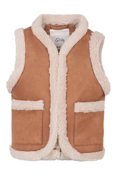 Civil Girls سترة للأطفال من 6-9 سنوات - بني اللون 7-8 سنوات