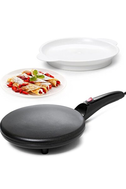 NO BRAND Electric Pancake & Crepe Maker, Auto Power-Off, Non-Stick Hot Plate ...