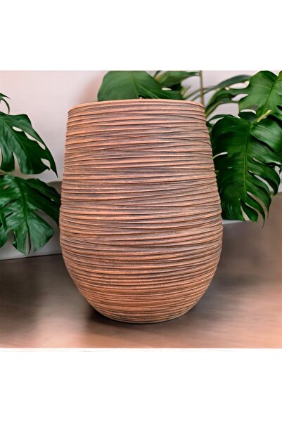 egesaksı Antik ahşap U Jar çömlek saksı 🪴