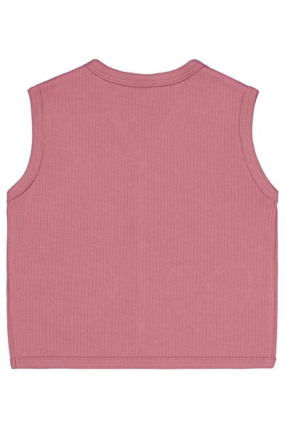 Civil Baby Cep Kalp Nakışlı 6-18 Ay Yelek - Pembe 12-18 Ay