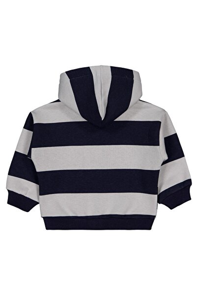 Civil Baby Çizgili 6-18 Ay Hırka - Lacivert 6-9 Ay