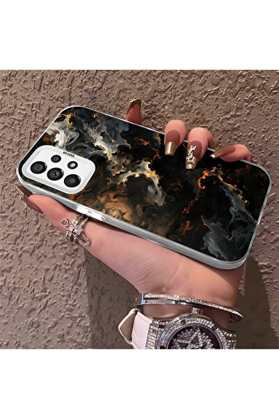 Hontinga حافظة هاتف متوافقة مع سامسونج جالاكسي A73، حماية للكاميرا، ظهر صلب م...