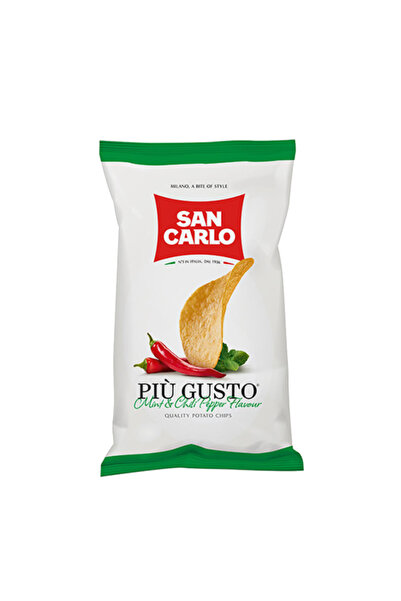 san carlo رقائق البطاطس بنكهة النعناع والفلفل، 150 غرام