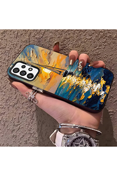 Hontinga حافظة هاتف متوافقة مع سامسونج جالاكسي A73، حماية للكاميرا، ظهر صلب م...