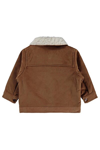 Civil Boys İçi Polarlı Düğmeli Kadife 2-5 Yaş Ceket - Kahve 2-3 Yaş
