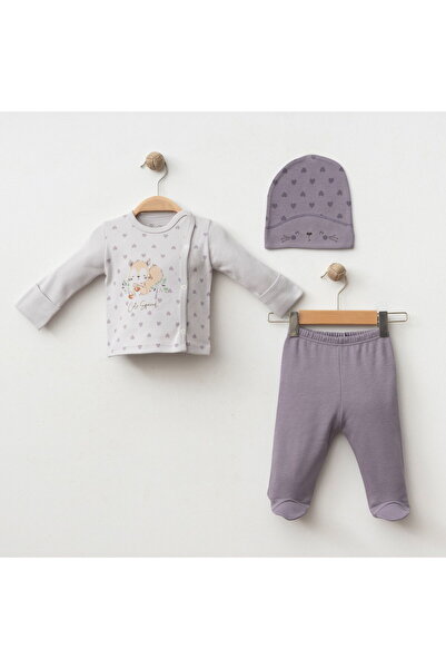 Gümüş Baby Kids مجموعة من 3 قفازات للفتيات مطبوعة ذاتية الصنع، 100% قطن