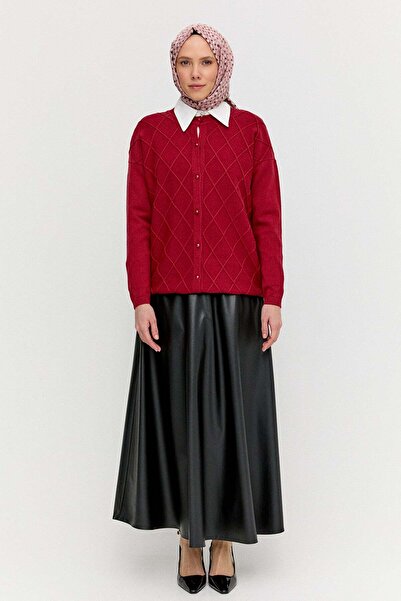 Setrms Baklava Desenli Triko Hırka