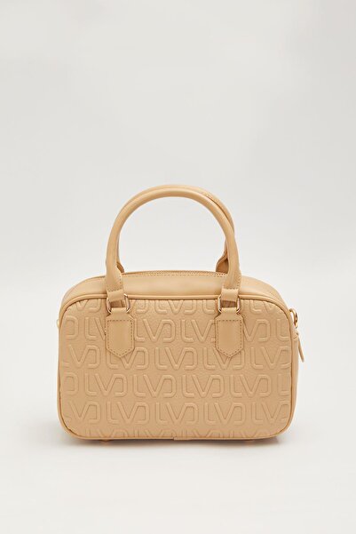 Levidor Mink Embossed Logo Printed Handbag
