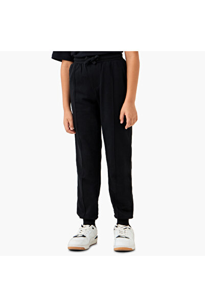 Juniors بنطال رياضي سادة بحزام خصر مطاطي وجيوب