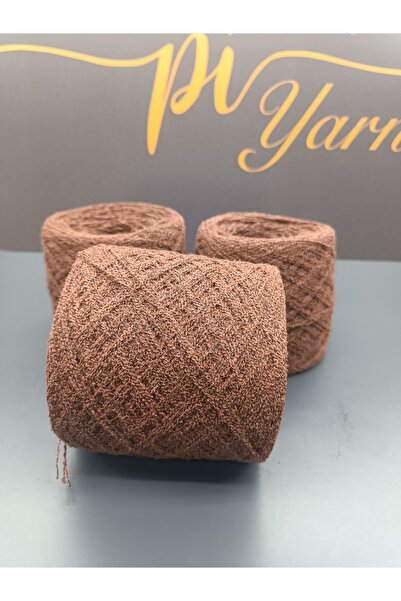 Pİ Yarn 100% bumbac fir de tricotat manual 500 gr maro