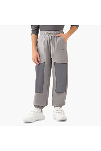 XYZ Boys Joggers with Panel Detail - Nylon - Drawstring Waist