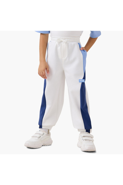XYZ Colourblock Joggers with Elasticated Waistband and Pockets