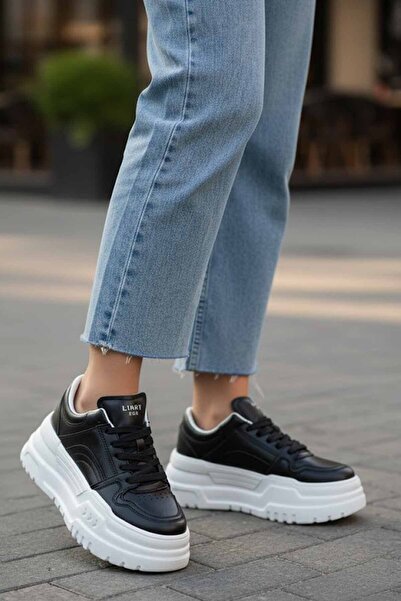 Lufian Дамски обувки от естествена кожа, бели, със спортна подметка, удобни о...