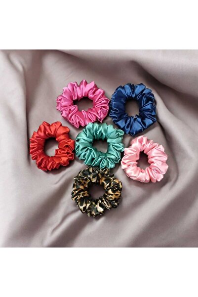 diclecollection Women's 6-Piece Satin Hair Scrunchie/Hair Accessory/Christmas Gift Mixed Colors Will Be Sent