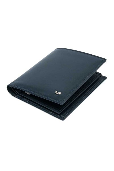 Tergan Navy Blue Genuine Leather Men's Wallet - S1Ce00001503-H86
