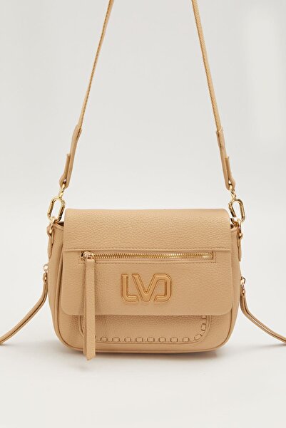 Levidor Mink Front Zipper Detail Shoulder Bag