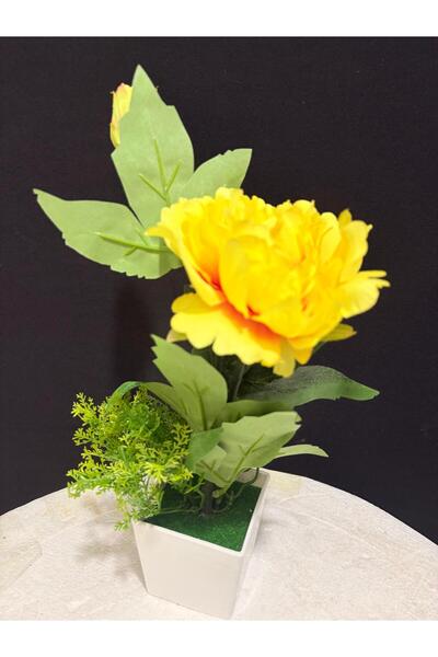 ENG PARTİ DÜNYASI Decorative Artificial Flower Arrangement – White Cobalt Ilı...