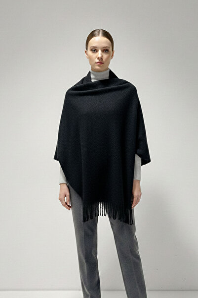 Bigdart Women's Soft Textured Thick Shawl Scarf 15951 - D. Black