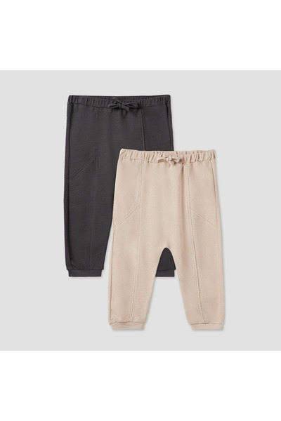 Juniors Textured Joggers with Bow Detail - Set of 2