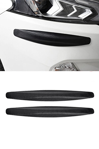 RAWAID Black Anti-Collision Patch Rubber Bumper Guard Strip,Anti-Scratch Protector Universal(2Pcs)
