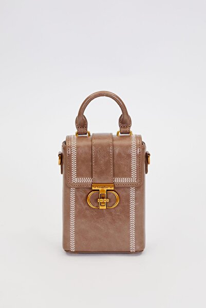 Levidor Gray Rectangular Handbag