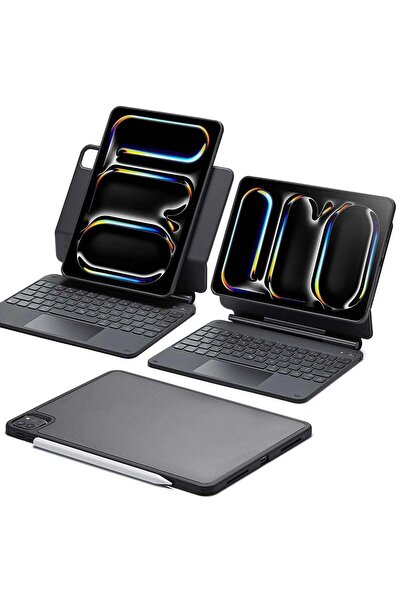 ESR Apple iPad Air 13 M2 (2024) Rebound Magnetic Keyboard 360 Kılıf A2898 A2899