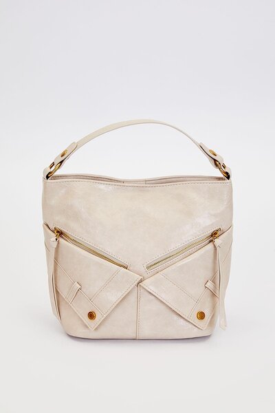 Levidor Gray Pocket Look Handbag