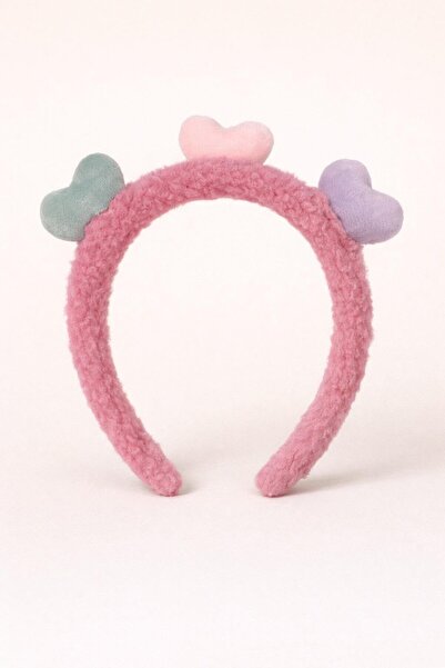 Katia&Bony Crown with Colorful Heart Accessories Dark Pink