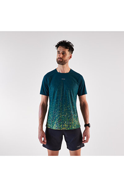 Decathlon Kiprun Erkek Arazi Koşusu Tişörtü - Mavi - Kiprun Run 500