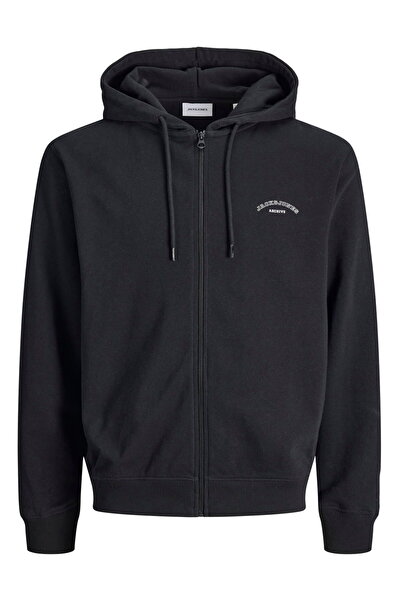 Jack & Jones Men's Logo Printed Zipper Closure - College