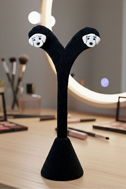 Uretti - Pınar 2572 7196 Handmade Dog Figured Earrings