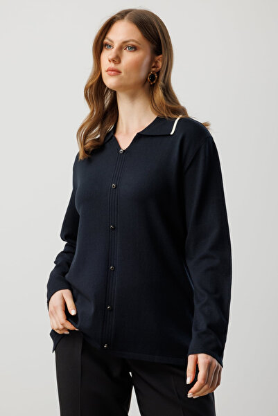 ON Ornamental Buttoned Polo Neck Knitwear Sweater 26Kon65384