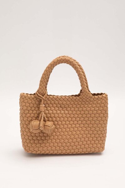 Levidor Mink Charmlı Knitted Model Handbag