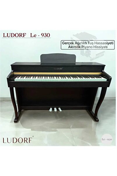 Ludorf Le-930 SİYAH DİJİTAL Piyano 88 Tuşlu Çekiç Aksiyona Sahip Üst Düzey Tu...