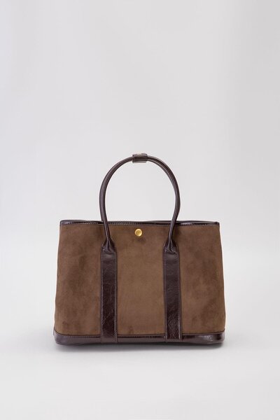 Levidor حقيبة يد بحزام مخطط باللون الأخضر